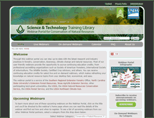 Tablet Screenshot of conservationwebinars.net